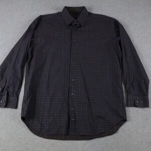 Robert Talbott Shirt Mens Large Casual Button Down‎ Colorful Check Long Sleeve